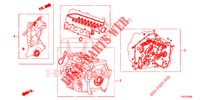 KIT JUNTAS/ CONJ. CAIXA VELOCIDADES  para Honda JAZZ 1.4 SH 5 portas totalmente automática CVT 2013