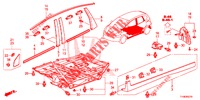 MOLDURA/PROTECTOR  para Honda JAZZ 1.2 LSH 5 portas 5 velocidades manuais 2014