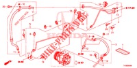 AR CONDICIONADO (FLEXIBLES/TUYAUX) (LH) para Honda JAZZ 1.2 LSI 5 portas 5 velocidades manuais 2014