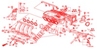 ISOLADOR CARBURADOR/ COLECTOR ADMISSAO  para Honda JAZZ 1.4 LUXURY 5 portas 5 velocidades manuais 2014