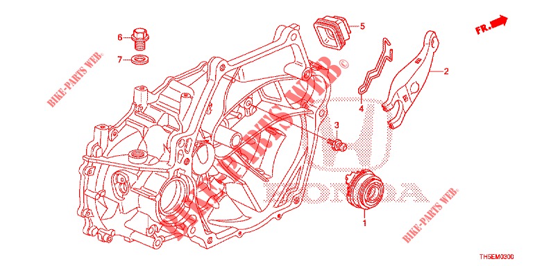 DESENGATE EMBRAIAGEM  para Honda JAZZ 1.4 LUXURY 5 portas 5 velocidades manuais 2014