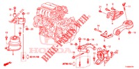 APOIO MOTOR (CVT) para Honda JAZZ 1.4 ESH 5 portas totalmente automática CVT 2014