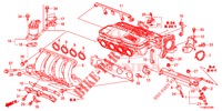 ISOLADOR CARBURADOR/ COLECTOR ADMISSAO  para Honda JAZZ 1.4 ESH 5 portas totalmente automática CVT 2014