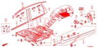MOLDURA/PROTECTOR  para Honda JAZZ 1.4 ESH 5 portas totalmente automática CVT 2014