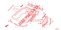 PARA BRISAS/ VIDRO TRASEIRO  para Honda JAZZ 1.4 ESH 5 portas totalmente automática CVT 2014
