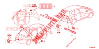 EMBLEMA/ETIQUETA CUIDADO  para Honda JAZZ 1.4 ESLT 5 portas 5 velocidades manuais 2014
