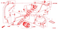 AR CONDICIONADO (FLEXIBLES/TUYAUX) (LH) para Honda JAZZ 1.2 ELEGANCE LS 5 portas 5 velocidades manuais 2014