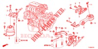 APOIO MOTOR (CVT) para Honda JAZZ 1.4 LSP 5 portas totalmente automática CVT 2014