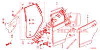 PAINEL PORTA TRASEIRA(4 PORTAS)  para Honda JAZZ 1.4 LSP 5 portas totalmente automática CVT 2014