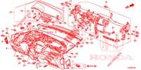 SUPERIOR PAINEL INSTR (LH) para Honda JAZZ 1.4 LSPH 5 portas 5 velocidades manuais 2014