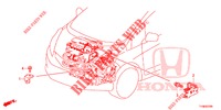 ESTEIO DO ARNES DO MOTOR(1.7L)(D.)  para Honda JAZZ 1.4 LSPH 5 portas totalmente automática CVT 2014