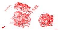 KIT JUNTAS/CONJ. MOTOR/CONJ. CAIXA VELOCIDADES  para Honda JAZZ 1.4 LSPH 5 portas totalmente automática CVT 2014