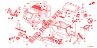 GUARNICAO INSTRUMENTOS (COTE DE PASSAGER) (LH) para Honda JAZZ 1.4 SH 5 portas 5 velocidades manuais 2014