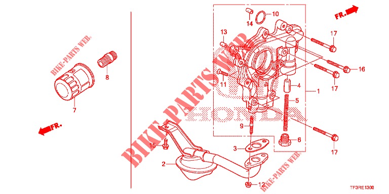 BOMBA OLEO/FILTRO REDE OLEO  para Honda JAZZ 1.2 S 5 portas 5 velocidades manuais 2015