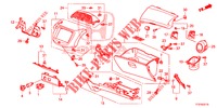 GUARNICAO INSTRUMENTOS (COTE DE PASSAGER) (LH) para Honda JAZZ 1.4 ESH 5 portas totalmente automática CVT 2015
