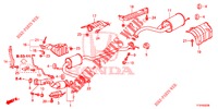 TUBO ESCAPE/SILENCIADOR (PGM FI)  para Honda JAZZ 1.4 ESH 5 portas totalmente automática CVT 2015