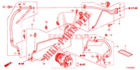 AR CONDICIONADO (FLEXIBLES/TUYAUX) (LH) para Honda JAZZ 1.4 ESL 5 portas totalmente automática CVT 2015