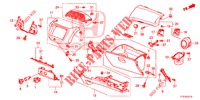 GUARNICAO INSTRUMENTOS (COTE DE PASSAGER) (LH) para Honda JAZZ 1.4 LSPH 5 portas 5 velocidades manuais 2015