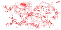 GUARNICAO INSTRUMENTOS (COTE DE PASSAGER) (LH) para Honda JAZZ 1.4 LSPH 5 portas totalmente automática CVT 2015