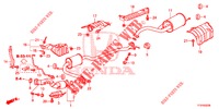 TUBO ESCAPE/SILENCIADOR (PGM FI)  para Honda JAZZ 1.4 LSPH 5 portas totalmente automática CVT 2015
