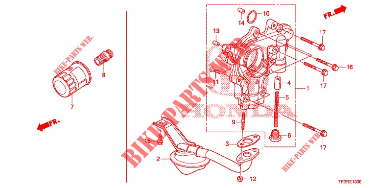 BOMBA OLEO/FILTRO REDE OLEO  para Honda JAZZ 1.4 LSPH 5 portas totalmente automática CVT 2015