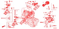 APOIO MOTOR (AT) (1.3L) para Honda JAZZ 1.3 EXCLUSIVE 5 portas totalmente automática CVT 2017