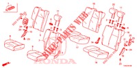 BANCO TRASEIRO/CINTO SEGURANCA(2 PORTAS)  para Honda JAZZ 1.3 ELEGANCE 5 portas 6 velocidades manuais 2019