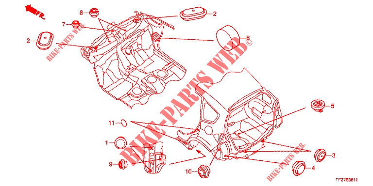 OLHAL (ARRIERE) para Honda JAZZ HYBRID LUXURY 5 portas totalmente automática CVT 2013