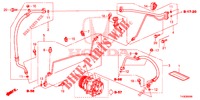 AR CONDICIONADO (FLEXIBLES/TUYAUX) (LH) para Honda JAZZ 1.4 LS 5 portas totalmente automática CVT 2014