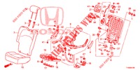 BANCO TRASEIRO/CINTO SEGURANCA (D.) (1) para Honda JAZZ 1.4 LS 5 portas totalmente automática CVT 2014