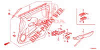 FORRO PORTA FRENTE (LH) para Honda JAZZ 1.4 LS 5 portas totalmente automática CVT 2014