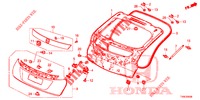 PAINEL PORTA TRASEIRA(2 PORTAS)  para Honda CIVIC 1.4 ELEGANCE 5 portas 6 velocidades manuais 2014