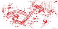 SUPERIOR PAINEL INSTR (LH) para Honda CIVIC 1.4 ELEGANCE 5 portas 6 velocidades manuais 2014