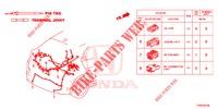 FICHA ELECTRICA (ARRIERE) para Honda CIVIC 1.4 S 5 portas 6 velocidades manuais 2014