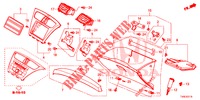GUARNICAO INSTRUMENTOS (COTE DE PASSAGER) (LH) para Honda CIVIC 1.4 S 5 portas 6 velocidades manuais 2014