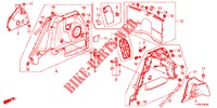 FORRO LAT. PORTA MALAS  para Honda CIVIC DIESEL 1.6 EXECUTIVE 5 portas 6 velocidades manuais 2014