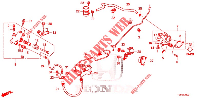 BOMBA PRINCIPAL EMBRAIA. (DIESEL) (LH) para Honda CIVIC DIESEL 1.6 EXECUTIVE 5 portas 6 velocidades manuais 2014