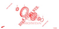 CARRETO DIFERENCIAL  para Honda CIVIC 1.8 COMFORT 5 portas 6 velocidades manuais 2014