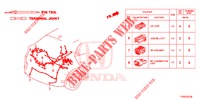 FICHA ELECTRICA (ARRIERE) para Honda CIVIC 1.8 COMFORT 5 portas 6 velocidades manuais 2014