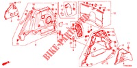 FORRO LAT. PORTA MALAS  para Honda CIVIC 1.8 S 5 portas automática de 5 velocidades 2014