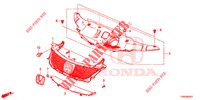 GRELHA FRENTE/MOLDURA  para Honda CIVIC DIESEL 1.6 COMFORT 5 portas 6 velocidades manuais 2015