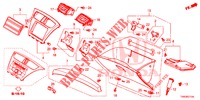 GUARNICAO INSTRUMENTOS (COTE DE PASSAGER) (LH) para Honda CIVIC DIESEL 1.6 S EURO 6 5 portas 6 velocidades manuais 2015