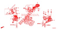 APOIOS MOTOR (1,0 L) (CVT) para Honda CIVIC 1.0 MID 5 portas totalmente automática CVT 2018