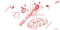 ANTENA/ALTIFALANTE  para Honda CIVIC  1.0 MID BLACK EDITION 5 portas 6 velocidades manuais 2018