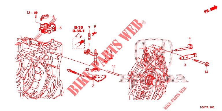     ARBRE DE COMMANDE/SENDEUR DE POSITION (1.5L) para Honda CIVIC 1.5 PRESTIGE 5 portas totalmente automática CVT 2018