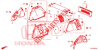 FORRO LAT. PORTA MALAS  para Honda CIVIC 1.5 SPORT NAVI 5 portas 6 velocidades manuais 2018