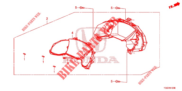 VELOCIMETRO  para Honda CIVIC 1.5 SPORT NAVI 5 portas 6 velocidades manuais 2018