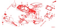 GUARNICAO INSTRUMENTOS (COTE DE CONDUCTEUR) (LH) para Honda CIVIC 1.5 SPORT NAVI 5 portas totalmente automática CVT 2018