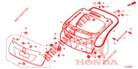 PAINEL PORTA TRASEIRA(2 PORTAS)  para Honda CIVIC DIESEL 2.2 EXCLUSIVE 5 portas 6 velocidades manuais 2013