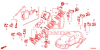 SENSOR ESTACIONAMENTO  para Honda CIVIC DIESEL 2.2 EXCLUSIVE 5 portas 6 velocidades manuais 2013
